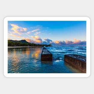 Waikiki Sunrise Sticker